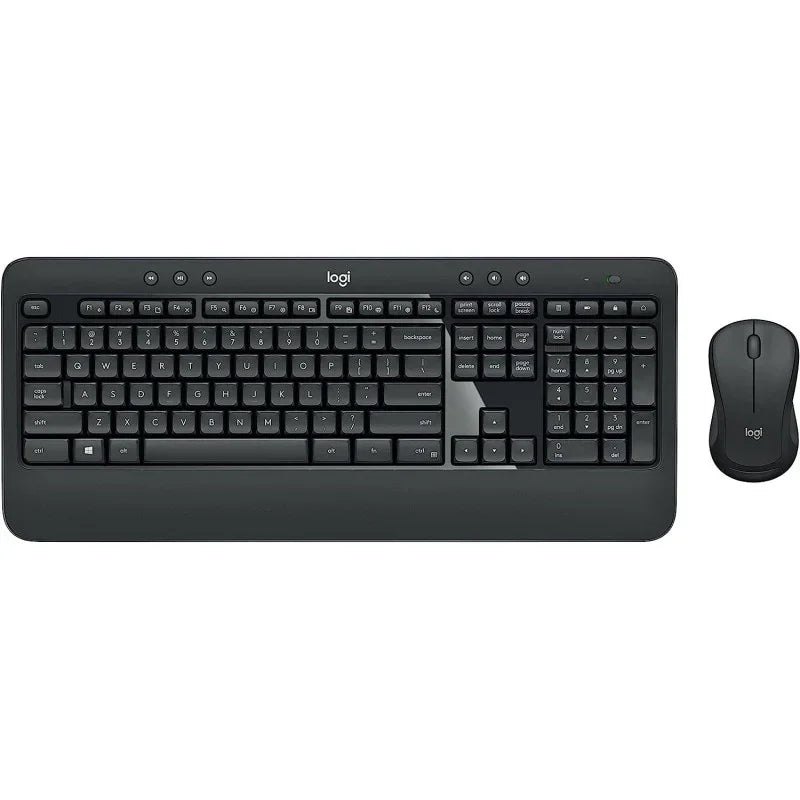 Logitech MK540 Wireless Keyboard And Mouse Combo For Windows, 2.4 GHz Wireless With Unifying USB-Receiver, Wireless Mouse, Multimedia Hot Keys,PC/Laptop, INTL Layout - eBuy UAE